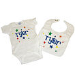 New Baby "A Star is Born" Personalized Creeper and Bib Gift Set C06119
